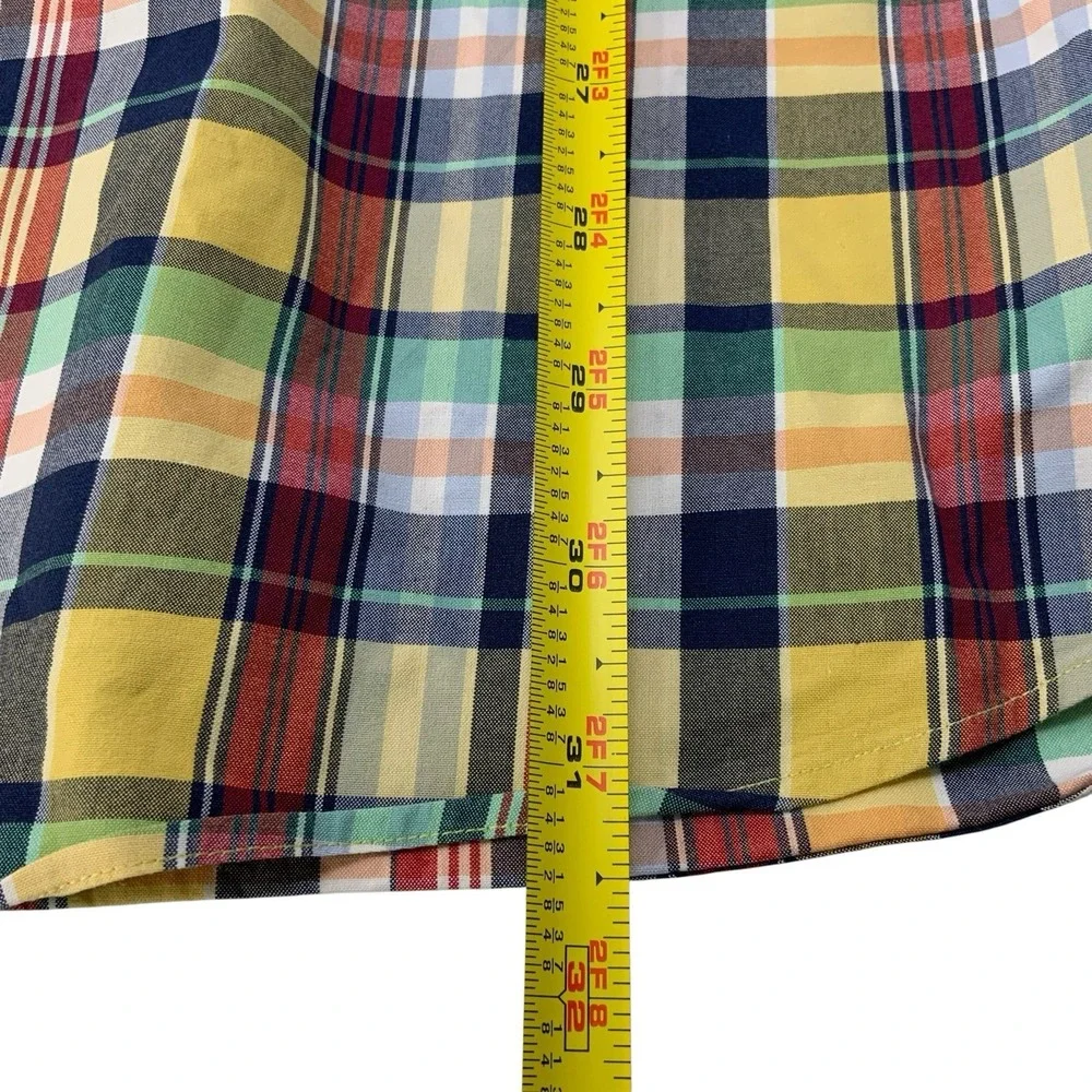 Polo Ralph Lauren Custom Fit Long Sleeve Shirt Mens 2XL XXL‎ Multicolor Plaid